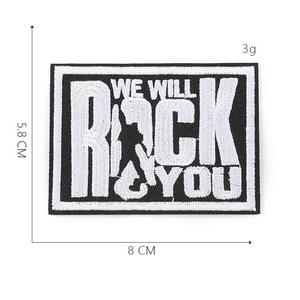 2026 Eco-Friendly <b>Punk</b> Style Iron-On Embroidered Custom Logo Word <b>Patches</b> with Nonwoven Felt Fabric Star Shape for Hats Clothes - Product Image 5