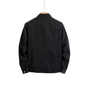 แจ็กเก็ตยีนส์แบบเก่าสำหรับผู้ชายเสื้อแจ็กเก็ตยีนส์แฟชั่นเสื้อโค้ทผ้าเดนิมแฟชั่นแบบกำหนดเองคุณภาพสูง - Product Image 6