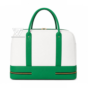 Bolso de fin de semana personalizado The Links Incorporated Sorority Youth Overnight Faux Leather Duffle - Product Image 2