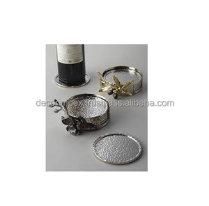 Customized High Quality Aluminum Metal <b>Coaster</b> <b>Set</b> Modern Design Home Decor with Multi-Designs for Daily Use Home Office & Hotel - Product Image 2