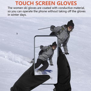 Mitaines de ski imperméables en gros pour l'hiver, mitaines de snowboard chaudes et respirantes, antidérapantes, pour sports de plein air et équipement de cyclisme sur neige - Product Image 4