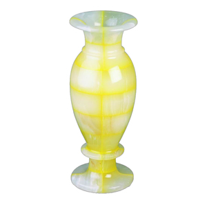 Jarrones de mármol ónix de último estilo para arreglos decorativos y elegantes jarrones de mármol ónix para el hogar con MOQ bajo. - Product Image 5