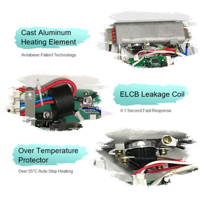 Calentador de agua eléctrico con pantalla digital compacta de fábrica fácil de controlar seguro con quemadura seca para el hogar Hotel carcasa de plástico ABS - Product Image 4