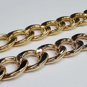 Cadena decorativa de oro y aluminio brillante, venta al por mayor - Product Image 3