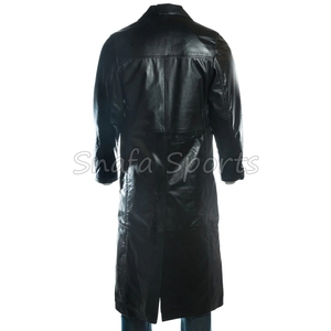 2026 Winter Fashion <b>Men's</b> Casual Slim Fit Leather Outdoor <b>Jacket</b> Top Trending Breathable Design Long Coat - Product Image 4