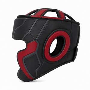 Protection de tête de boxe intégrale de haute qualité au design écologique, personnalisable en cuir véritable/PVC, confortable et protectrice - Product Image 3