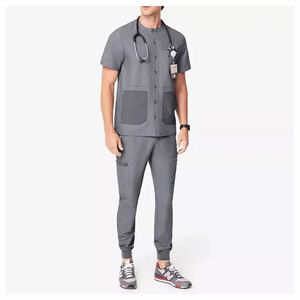 Conjunto de Uniformes Médicos de Alta Calidad para Hombre, Uniformes Médicos Modernos, Trajes de Enfermería de Punto, Color Personalizado - Product Image 1
