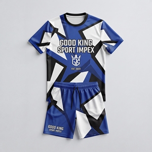Conjunto de Camiseta y Pantalones Cortos de Fútbol Personalizados para Hombre, Uniforme de Fútbol Sublimado, Ropa Deportiva, Kit de Equipo, Fabricante OEM, Good King Sport Impex Pro - Product Image 4