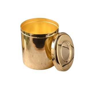 Luxury Hammered Gold Metal Storage <b>Canister</b> Set with Lids – 4-Piece Kitchen Food Storage Jars, Decorative <b>Coffee</b>, <b>Sugar</b> & <b>Tea</b> - Product Image 6