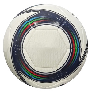 Ballon de football en cuir PU, couleur personnalisée, fabrication pakistanaise, taille personnalisée, matériau TPU, couture à la main, haute qualité, PU personnalisé. - Product Image 1