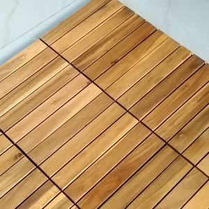 Dalles de terrasse en composite bois-plastique multicouche, finition mate, étanches, à emboîtement double, modernes, 30x30cm, pour extérieur - Product Image 2