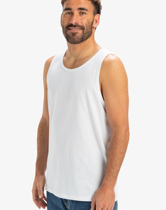 Débardeur sans manches blanc pour homme 2026, qualité supérieure, col rond, en coton tricoté uni, coupe classique, tenue décontractée, prix abordable, faible MOQ - Product Image 3