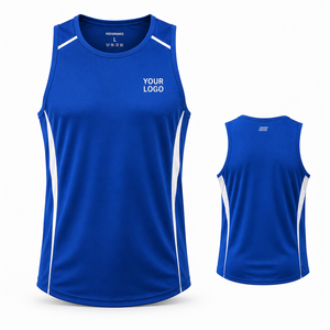 Mesh Tank Top Blank Plain <b>No</b> <b>Logo</b> Wide Strap Design Quick Dry Polyester Fabric Custom Factory Direct For Yoga Fitness Soft - Product Image 2