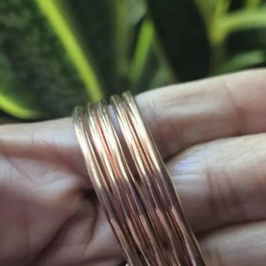 Belladec BI-WT733 Wholesale <b>Copper</b> <b>Bangles</b> Women Religious Eco Friendly Handmade Classic Design Wedding Favors Party Use Red - Product Image 1