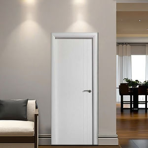 Porte en bois MDF moderne du fabricant vietnamien avec conception de modèle 3D, premier choix pour les portes d'appartement de villa OEM/ODM du Vietnam - Product Image 3