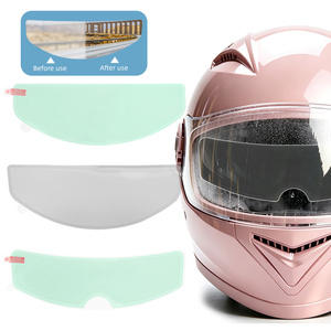 Pellicola Antiappannamento e Antiriflesso per Visiera Casco Moto, Protezione Solare e Termica in PET Trasparente - Product Image 3