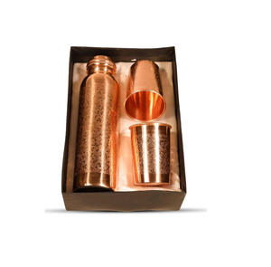 Excellent <b>Copper</b> Water <b>Bottle</b> India Pure 1000 ml for Gym Yoga Office School Decorative <b>Drinking</b> <b>Bottle</b> Pure Indian Quality - Product Image 6