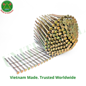 15 Degree 2" x 0.099 Smooth Shank Coil <b>Nails</b> with Checkered Head for Pneumatic Gun - Product Image 6