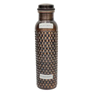 Botella de agua de cobre puro de 950ml martillada a mano con puntos. Botella de calidad a un precio razonable. IEI 5. - Product Image 1