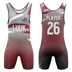 Combinaison de lutte unisexe en gros, séchage rapide, compression flexible, vêtements de sport, tenue d'équipe personnalisée, marque privée, fourniture directe usine - Product Image 6
