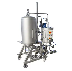 Liquid Filtration Equipment Made in Italy Best Performance Stainless Steel AISI 304 Horizontal Pressure Leaf Filter at Low Price