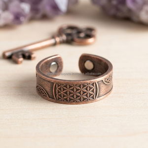 Joyería Devocional Bio Magnética al por Mayor • Anillo Unisex Ajustable Esotérico y Mindfulness - Product Image 3