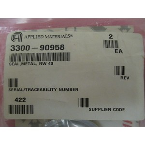 4 AMAT 3300-90958 <b>Seal</b>, metal, NW 40 - Trusted Global Legacy Semiconductor Equipment and Parts at - Product Image 1