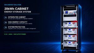 Batterie au lithium LiFePO4 de stockage d'énergie domestique photovoltaïque à grande capacité 51,2 V 200 Ah montée en rack avec puissance de sortie de 5 à 10 kW pour réseau électrique - Product Image 3