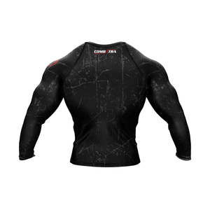 Men's <b>Long</b> <b>Sleeve</b> Rash Guard Compression Shirt Breathable Quick-Dry UPF50+ Anti-Bacterial for BJJ MMA Grappling No Gi - Product Image 2