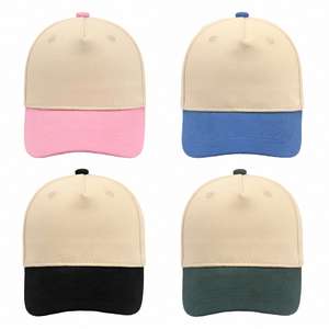 Gorra de Béisbol de 5 Paneles para Niños y Adultos, Nueva Moda 2025, de Algodón, Deportiva, de Dos Tonos, con Cierre a Presión - Product Image 1