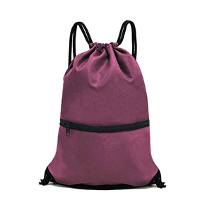 Wholesale Drawstring Bags For Unisex With Zipper In Multi Colors <b>Backpack</b> Sports Gym Bag For Hot Sale - Product Image 1