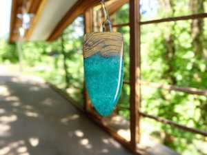 Collier Pendentif Pendule en Bois et Résine Énergétique de Guérison, Collier Pendentif Pendule Sorcellerie en Bois et Résine, Divination Naturelle en Bois et Résine - Product Image 6