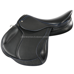 Sillín de cuero para asiento de caballo, asiento prémium exclusivo para saltar en inglés, disponible en varios colores y varios tamaños, tamaño de 14 "-18" - Product Image 2