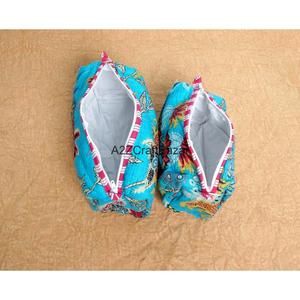 Juego de Bolsas de Maquillaje Life Cotton, Acolchadas, Casuales, con Estampado de Pantalla, de 3 Piezas, con Cierre, Diseño de Latido de Corazón, Color Amarillo, para Mujer - Product Image 6