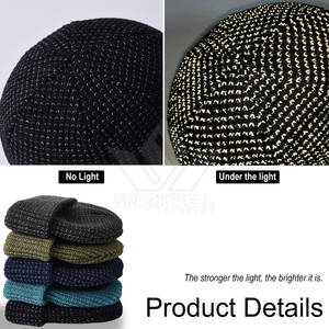 Gorro de Punto Acrílico Unisex, Color Sólido, Gorro Cálido Informal de Invierno, 8.6 Pulgadas de Alto, 9.0 Pulgadas de Ancho, Talla Adulto 56-58 CM - Product Image 6