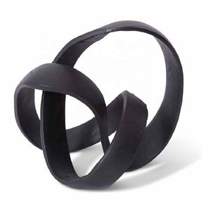 Escultura de nudo de aluminio abstracta moderna de Venta caliente escultura de Metal hecha a mano elegante para oficina en casa o sala de estar - Product Image 4