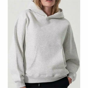 Sweat-shirts et hoodies pour femmes de haute qualité 100% coton, mode, gym, hoodies à épaules tombantes pour femmes - Product Image 1