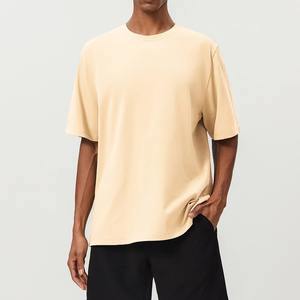 Camiseta de Algodón de Manga Corta Lisa para Hombre, Marca Privada, Fabricante OEM, con Logotipo Personalizado |   Camiseta Casual al por Mayor con Cuello Redondo - Product Image 1