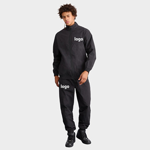 Survêtements unisexes grande taille personnalisés, respirants, coupe-vent, imprimés, unis, OEM, pour l'hiver, la course, l'entraînement, décontractés, 100% coton - Product Image 4