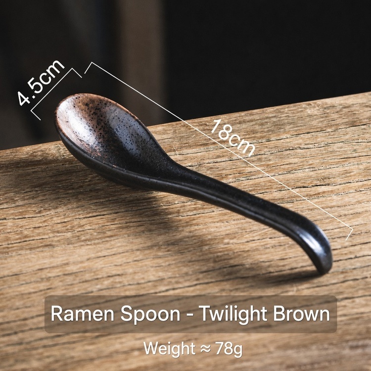 Ramen spoon twilight brown