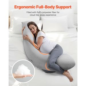 Almohada de Maternidad en Forma de L, Suave y Transpirable, para Mujeres Embarazadas, para Dormir de Lado - Product Image 2