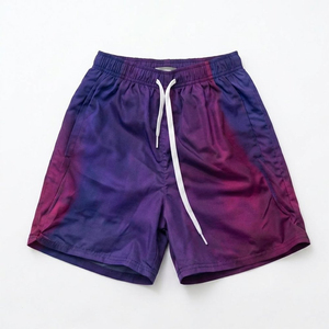 Custom Two Piece Summer Windbreaker Short Jacket Set Zip Nylon Polyester Streetwear Tracksuits Men Hooded - Product Image 3