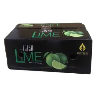 Caja Rectangular Plegable de Cartón Corrugado para Frutas de 34×24×14 cm con Logotipo Personalizado Impreso en UV y Cartón Reciclado de 5 Capas para Empaque de Limas - Product Image 1