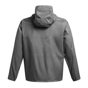 Men's <b>Hooded</b> Front Logo Winter <b>Rain</b> <b>Jacket</b> Soft Touch Waterproof Breathable Eco-Friendly Casual - Product Image 2