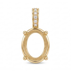 925 Sterling Silver Oval Blank Bezel <b>Pendant</b> 4x6mm-20x30mm Semi Mount Pre Notched Cabochon Gemstone Setting Women's Engagement - Product Image 6