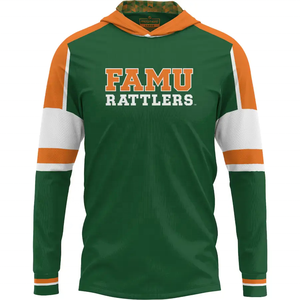 เสื้อแจ็กเก็ตมีฮู้ดแขนยาวมีฮู้ดคอปกมีฮู้ดสำหรับฤดูหนาวผ้าโพลีเอสเตอร์100% สีเขียวทึบสำหรับผู้ชาย - Product Image 1