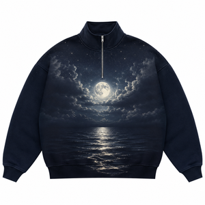 Men's Premium Solid Lined Front Half Zip Quarter Zip Pullover Lightweight Fleece Sportswear OEM Private Label Manufacturer - Product Image 1