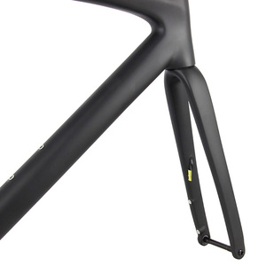 700C Full Internal <b>Cable</b> Routing Lightweight BB86 Flat Mount Carbon Steel Road Bike Disc <b>Brake</b> Frameset for Racing DE - Product Image 3