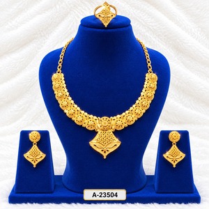 MOLL JEWELLERS – ensemble de bijoux classiques tibétains en Zircon plaqué platine, collier, boucles d'oreilles, design géométrique pour femmes, mariage, A-23499 - Product Image 6