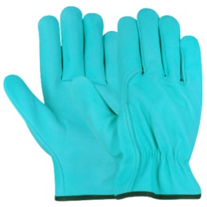Gants de sécurité industriels en gros, résistants à l'abrasion, avec manchette élastique lisse, en cuir de mouton grainé, pour la conduite et le jardinage - Product Image 6